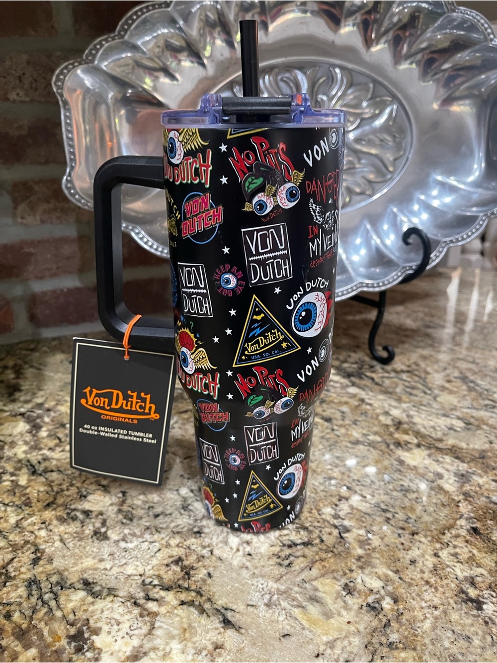 VON DUTCH 40oz double walled stainless steel tumbler - Brand New